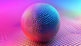 炫彩3D球体背景图案