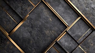 黑金几何纹理墙面背景