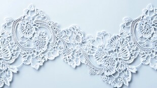 精致白色蕾丝花边图案