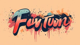 未来主题创意涂鸦字体效果