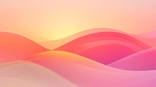 梦幻渐变波浪背景图