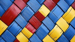 多彩编织纹理图案