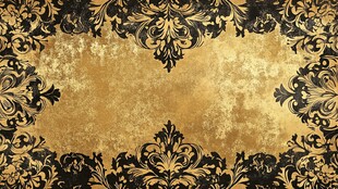金色复古花纹背景图案