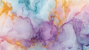 梦幻色彩流体艺术背景图