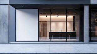 现代简约风格的店铺外观