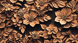 立体雕花图案 尽显精致美感