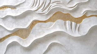 立体波纹墙面艺术纹理