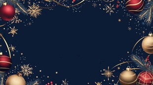 圣诞装饰边框背景图