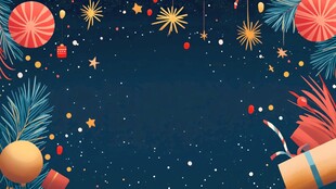 圣诞节日装饰背景图