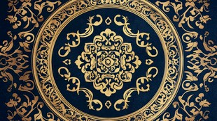 中式黑金奢华古典花纹图案