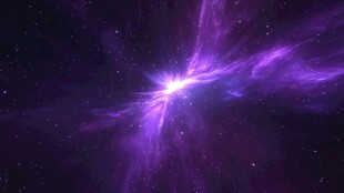 梦幻紫色宇宙星云景观