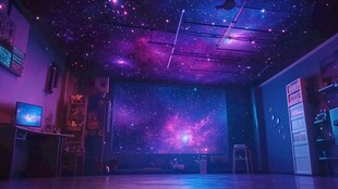 梦幻星空主题室内空间