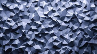 蓝色多边形立体几何纹理