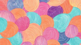 多彩圆形图案纹理背景