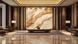 奢华大理石客厅优雅空间