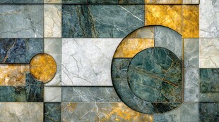 几何大理石拼接装饰图案