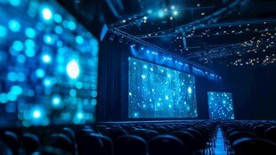 梦幻蓝光舞台会场场景