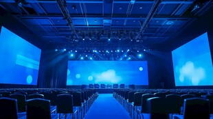 现代科技感大型会议会场