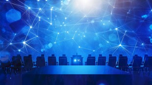 科技感会议室场景