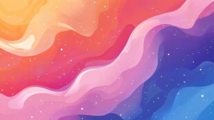 梦幻渐变色彩流体背景图