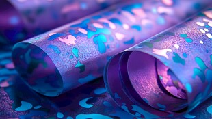 绚丽多彩的镭射包装纸