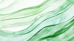 绿色灵动水墨风抽象背景