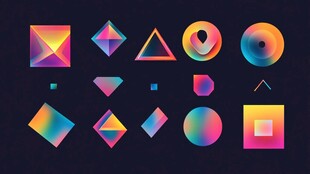 多彩几何图形艺术集合