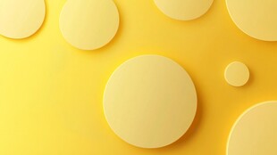 黄色圆形图案背景设计