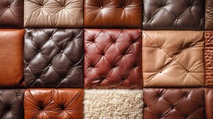 多样皮革材质纹理展示