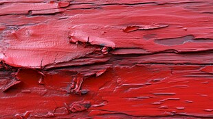 剥落的红色旧漆纹理