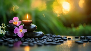 禅意烛石花营造静谧氛围