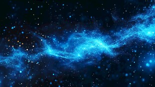 梦幻蓝色星空宇宙背景图