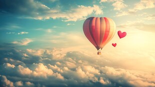 梦幻热气球云端浪漫之旅