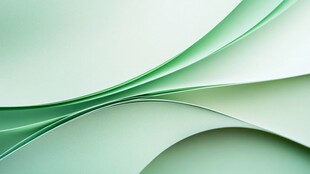 淡绿色飘逸曲线背景图