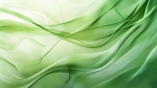 灵动绿韵丝绸质感背景图