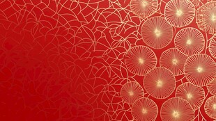 红色金纹背景图