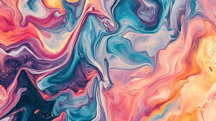 梦幻流体艺术图案