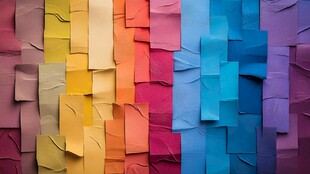 彩色折纸排列创意纹理