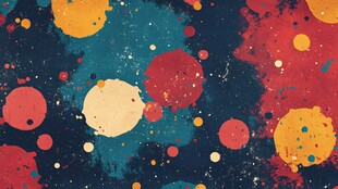 多彩泼墨抽象背景图案