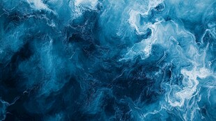 梦幻蓝色水墨纹理背景