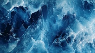 蓝色冰晶奇幻视觉盛宴