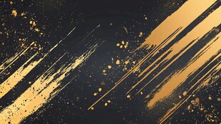 黑金笔触抽象艺术背景图