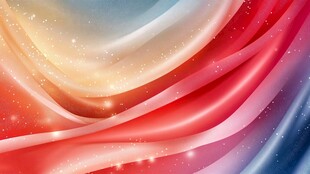 梦幻多彩飘带背景图