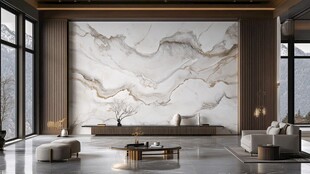 现代客厅大理石背景墙设计
