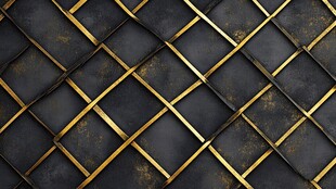 黑金菱形格纹金属质感背景