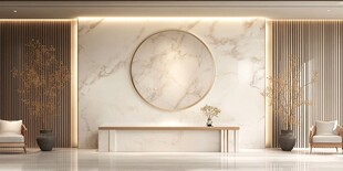 现代简约大理石玄关设计