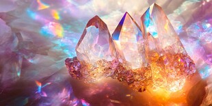 梦幻炫彩水晶簇