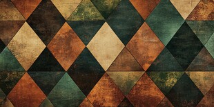 复古几何拼接纹理背景图
