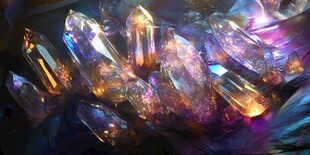 炫彩水晶簇 梦幻晶体之美