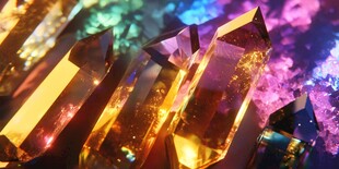 炫彩水晶闪耀梦幻光芒